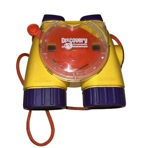 Vintage Fisher Price 1998 View-Master Discovery Channel Yellow Binoculars 3D